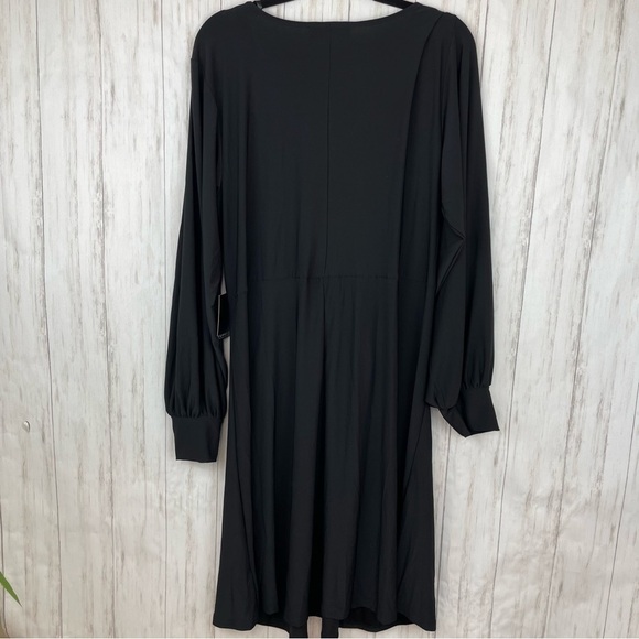 Eloquii NWT black stretchy knot dress size 18 - Picture 5 of 6